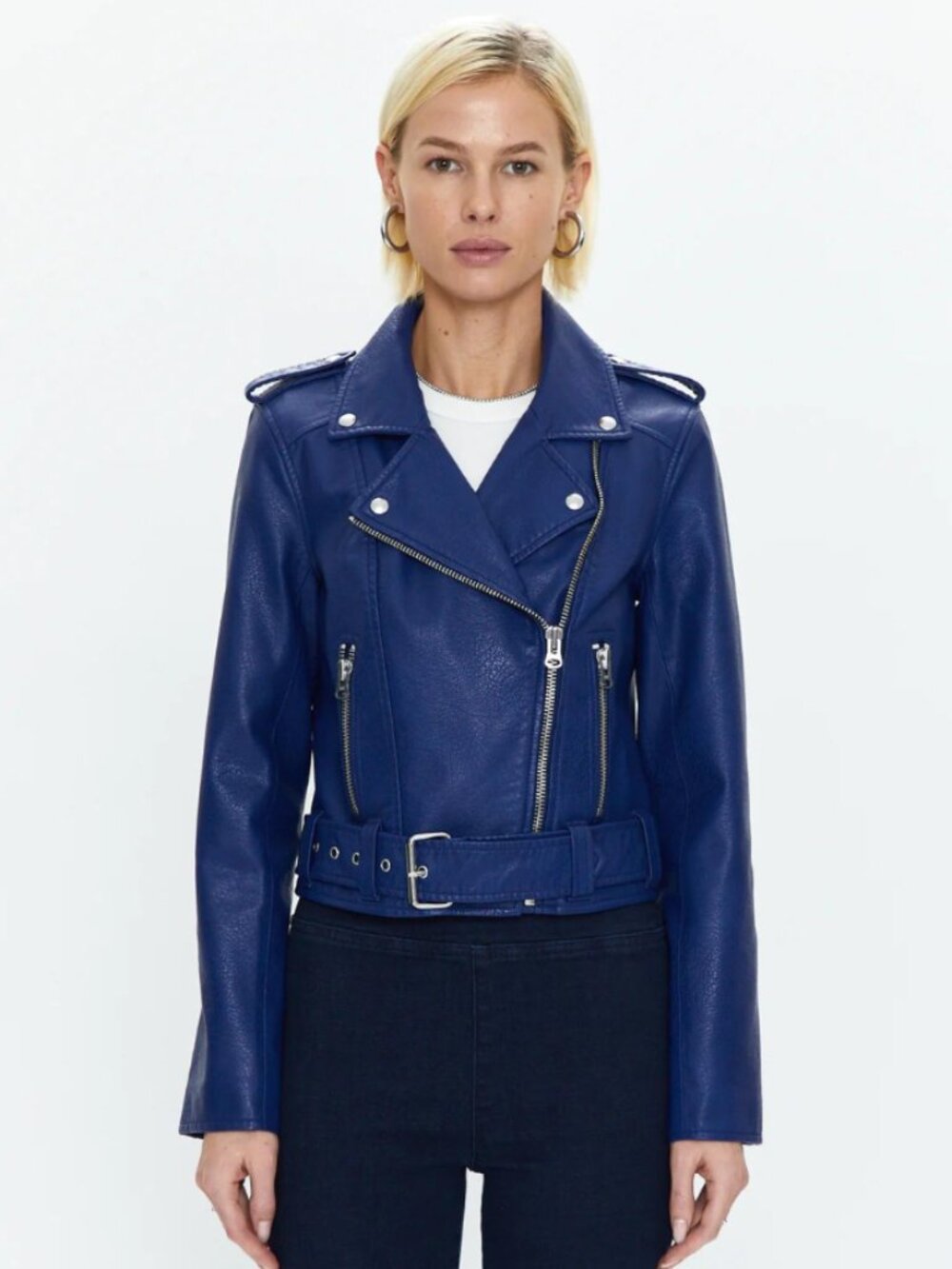 Pistola Tracy Moto Biker Jacket NWT Electric Blue